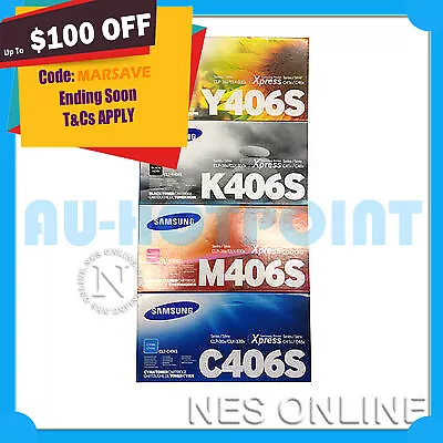 Samsung P406C Value Pack (4x Toner Set) CLP-365/360CLX-3305CLX-3305FNSL-C410W • $500.05