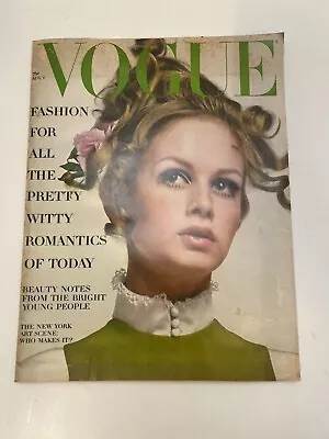 Vogue Magazine August 1 1967 Twiggy Avedon Vintage • $89.97