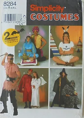 Simplicity 8284 Misses Mens Devil Angel Genie Costume Sewing Pattern Sz S-M-L • $3.99