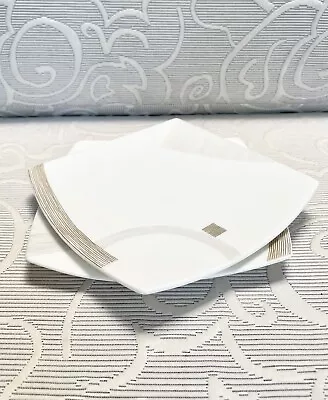 2 EUC Mikasa Modern Art AN002 Square Salad Plates • $24.99