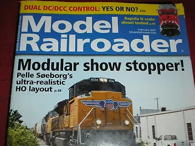 Model Railroader Magazine  February 2021 Pelle Soeberg's Ultra-realistic HO L-18 • $6.99