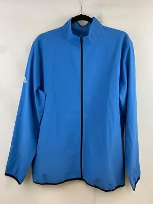 ADIDAS Men's GOLF CORE WIND Zip Up Windbreaker Golf Jacket Blue Sz M NWOT • $50