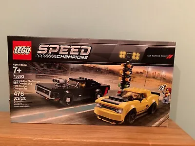 LEGO Speed Champions 2018 Dodge Challenger SRT Demon And 1970 Dodge Charger R/T • £35