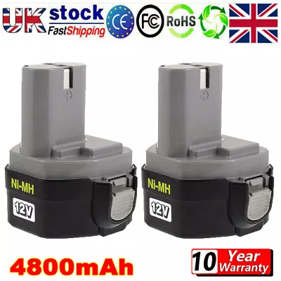 2 Pack 4.8Ah 12V Volt Ni-MH Battery For Makita PA12 1200 1220 1222 1233 192598-2 • £21.89