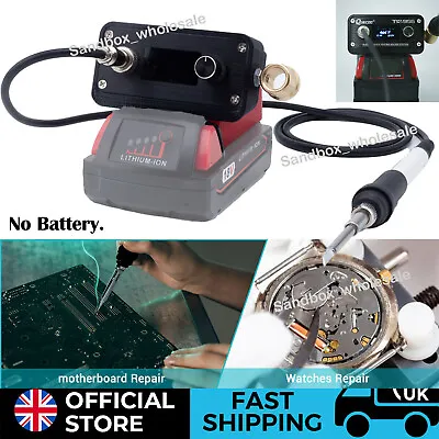 OLED Digital Soldering Station For Milwaukee 18V Battery Electronic Welding Iron • £54.83