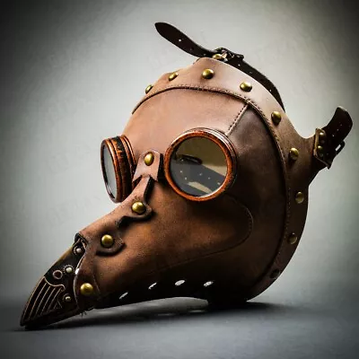 $39 • Buy Long Nose Plague Doctor Full Face Mask Steampunk Halloween Costume Masquerade