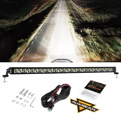 AUXBEAM 32 Inch Single Row 150W LED Work Light Bar Spot Flood Driving Lamp 34  • $126.99