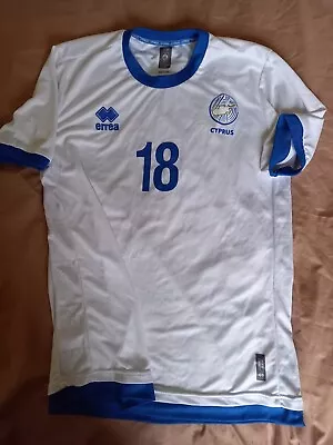 Football Match Worn T-shirt. National Football Teams. Uefa. Fifa. Latvia. Cyprus • £80