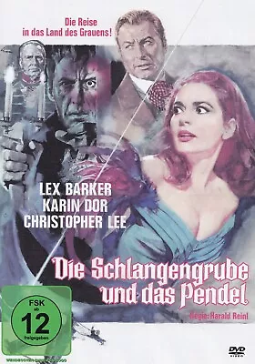 DIE SCHLANGENGRUBE UND DAS PENDEL - DVD - Lex Barker Karin Dor Christopher Lee • £12.32