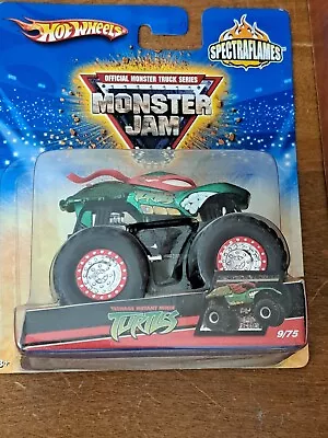 Hot Wheels Monster Jam Turtles Spectraflames 9/75  1/64 Die-Cast 2008 • $49.50