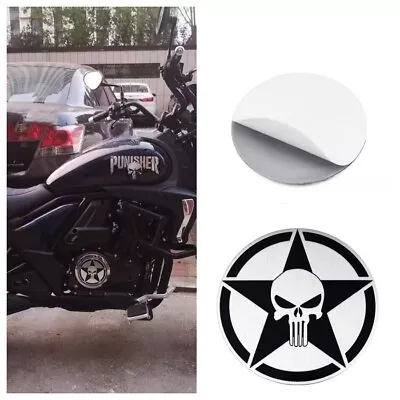 3D Metal Emblem Badge Motorcycle Derby Cover Skeleton Skull Sticker New • $16.14