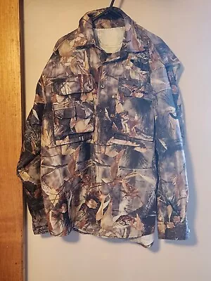  Stalker Fishing Shirt 100% Nylon Long Sleeve Camo  Size LARGE  • $29.90