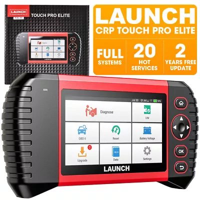 LAUNCH Scanner Touch PRO Elite OBD2 Full System Diagnostic Tool EPB SAS DPF BMS • $125.50