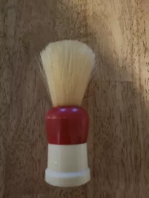 Vintage Shaving Barber's Brush   Red And Off White • $4.95