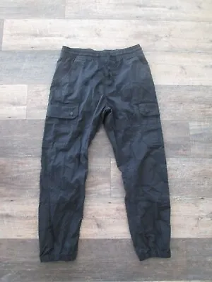 Levi's Cargo Jogger Pants Mens Sz Med Drawstring Paratrooper Black • $18