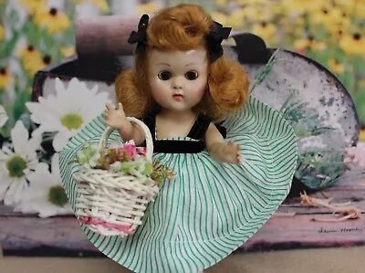 VOGUE  Ginny Doll Vintage  W/Flower Basket SWEET • $115
