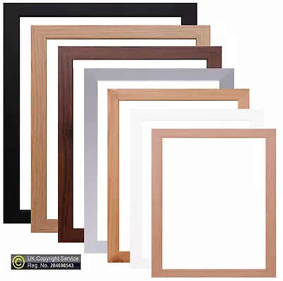 £4.99 • Buy Modern Photo Frame Picture Poster Large Maxi Frames Black White Silver Oak Beech