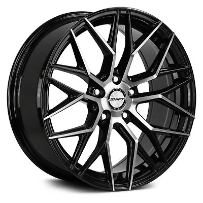 Shift Spring Wheels 18x8 (35 5x114.3 73.1) Black Rims Set Of 4 • $775