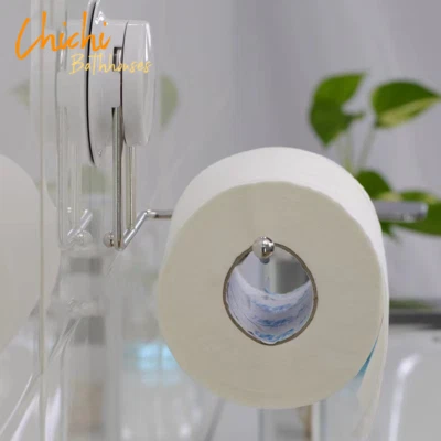 $19.89 • Buy Toilet Paper Roll Holder SS Suction Cup Wall Mounted Caravan Accessories