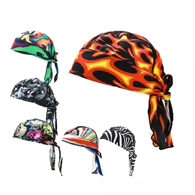 Sports Biker Skull Cap Motorcycle Bandana Head Wrap Du Doo Do Rag Men Womens Hat • $7.99