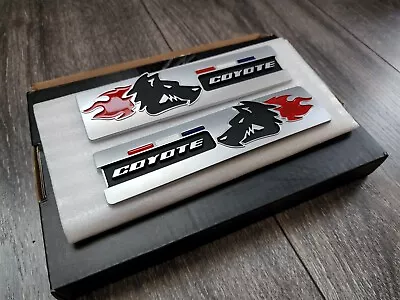 Super Coyote 5.0 GT Ford Mustang Side Fender Emblem Badge Decal Pair • $29.99