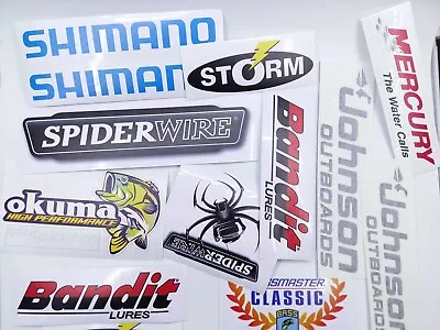 $14.99 • Buy Fishing Decals  Lot Of (13) Stickers，good To Stick On Yuur Truck