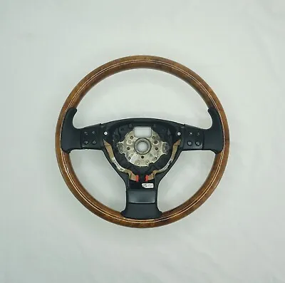 Vw Golf Mk5 Passat Cc B6 Touran Tiguan Caddy 2k Eos Wood Wooden Steering Wheel • $320