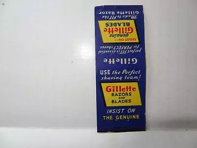 Genuine Gillette Blades Bobtail Matchbook (No Striker) • $2