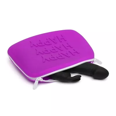 Happy Rabbit - Silicone - Personal Toy Storage Case - Purple - Large • $25.10