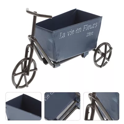 Flower Pot Holder Stand Decorative Wheelbarrow Flower Vase Metal Flower Bucket • £6.99