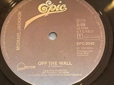 Off The Wall / Working Day And Night By Michael Jackson 7  Vinyl Single 1979 • £2