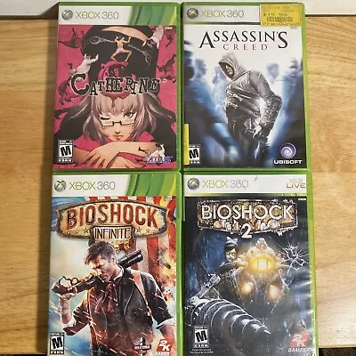 $24.99 • Buy Xbox 360 Games Lot Of 4 Bioschock, Bioschock 2, Catherine, Assassin’s Creed