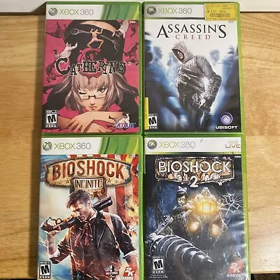 $24.99 • Buy Xbox 360 Games Lot Of 4 Bioschock, Bioschock 2, Catherine, Assassin’s Creed