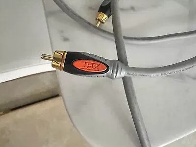 Monster TXH SERIES 400 Balanced Subwoofer Cable 24K RCA Audio Interconnect 12ft  • $20