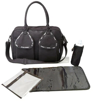 £34.99 • Buy Tribal Baby Deluxe Baby Changing Bag - Original Saffier Antracite - Stud Design 