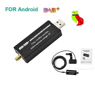 Car Digital DAB+Adapter Tuner Audio Radio Box USB Receiver Antenna Android Navi • £25.99