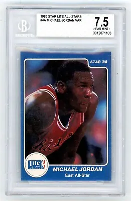 1985 Star Lite All-Stars #4 Michael Jordan BGS 7.5 • $1000