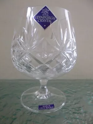 Edinburgh Cut Crystal Brandy / Spirit Glass Goblet • £18.99