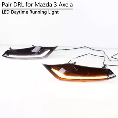 For Mazda 3 Axela 2019-2022 LED DRL Daytime Running Light Fog Lamp W Turn Signal • $91.99