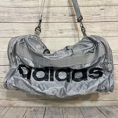 Silver Adidas Duffle Bag • $0.99