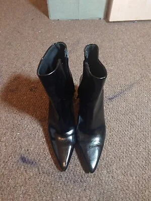 Zara Soft Leather Court Shoes UK Size 5/38 • £13