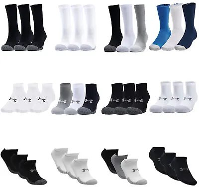 £10.50 • Buy Under Armour Mens Womens 3 Pairs Crew Ankle No Show Socks Compression Socks