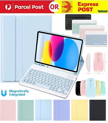 Bluetooth Keyboard Case Cover With Mouse For IPad 7/8th/9th 10th 6th Gen Air 5 4 • $39.99