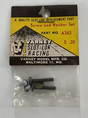 VARNEY Slot Lok Racing - Screw & Washer Set A363 - NOS New Old Stock • $12.95