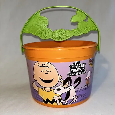 McDonalds Peanuts Halloween Bucket It’s The Great Pumpkin Charlie Brown 2016 • $9.99