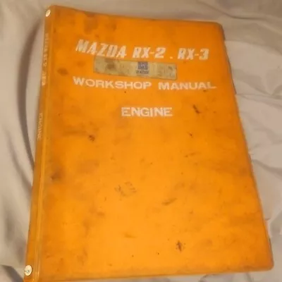 Vintage Mazda RX-2 RX-3 RX2 RX3 OEM Engine Workshop Service Repair Manual • $23