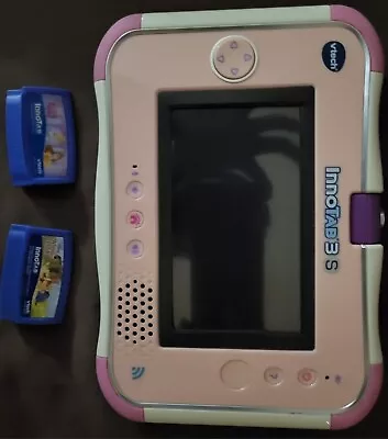 Vtech Innotab 3s Learning Tablet W/2 Games  Pink  • $40
