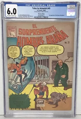 Amazing Spider-man #21 Cgc 6.0 Mexican Edition Tales To Astonish #45 La Prensa • $369.99