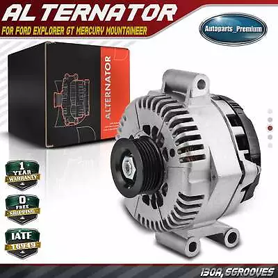 Alternator For Ford Explorer 96-01 GT Mercury 130A 12V CW 6-Groove 59mm Pulley • $96.99