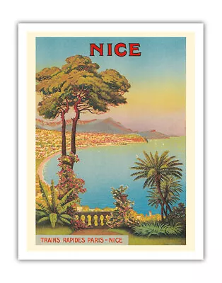 Nice France Cote D'Azur - Vintage Travel Poster Morel De Tangry 1900 • $12.98